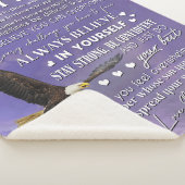 Personaliseren aan mijn zoon van Love Mam Gift Sherpa Deken (3/4)