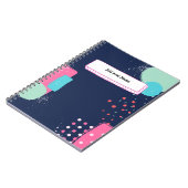 PERSONALISEREN: Abstract met Spots | Notitieboek (Linkerzijde)