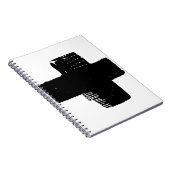 PERSONALISEREN: Abstract schilderij Monochromatisc Notitieboek (Rechterzijde)