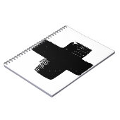 PERSONALISEREN: Abstract schilderij Monochromatisc Notitieboek (Linkerzijde)