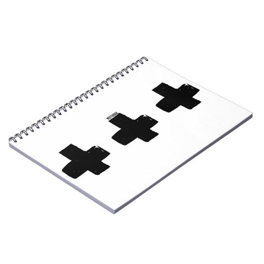 PERSONALISEREN: Abstract schilderij Monochromatisc Notitieboek (Linkerzijde)