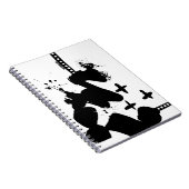 PERSONALISEREN: Abstract schilderij Monochromatisc Notitieboek (Rechterzijde)