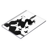 PERSONALISEREN: Abstract schilderij Monochromatisc Notitieboek (Linkerzijde)