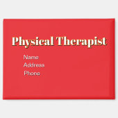 Personaliseren Adverteren Promoot Fysiotherapeut Magneet (Voorkant)