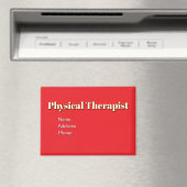 Personaliseren Adverteren Promoot Fysiotherapeut Magneet (Insitu (Vaatwasser))