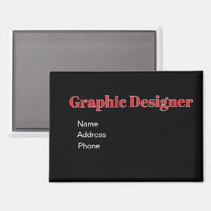 Personaliseren Adverteren Promoten Graphic Designe Magneet
