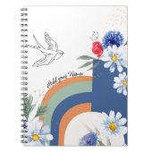 PERSONALISEREN: BOHO met Vogel | Notitieboek Journ (Voorkant)