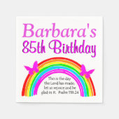  PERSONALISEREN CHRISTELIJK 85E VERJAARDAG SERVET (Voorkant)