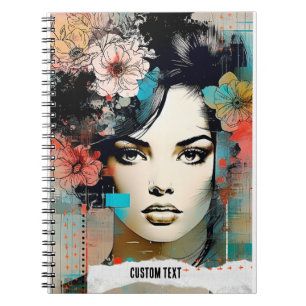 PERSONALISEREN: Collage Flowers   Notitieboek Jour