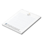 Personaliseren: Corporate Logo QR Code Lined Notitieblok (Linkerzijde)