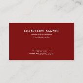 PERSONALISEREN - Creëer uw eigen maat Visitekaartje (Achterkant)