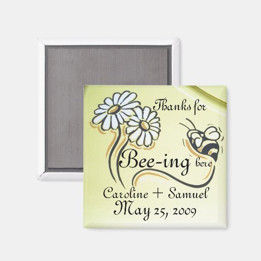 PERSONALISEREN DE DATUM OPSLAAN MAGNEET (Voorkant / Achterkant)