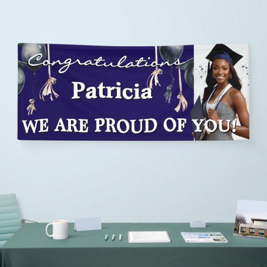 Personaliseren - Eenvoudig Afstuderen Ontwerpbanne Spandoek (Beurs)