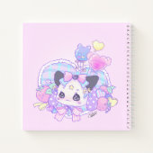 Personaliseren - feesten kei, kawaii schattige bun notitieboek (Achterkant)