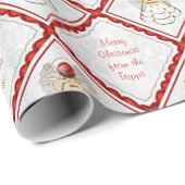 Personaliseren - Filigree Merry KerstAngel Cadeaupapier (Rol Hoek)