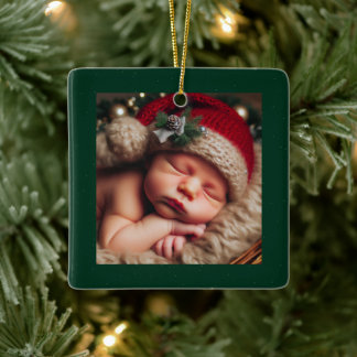 Personaliseren Foto Keramisch Vierkant Ornament