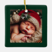 Personaliseren Foto Keramisch Vierkant Ornament (Voorkant)