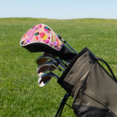 Personaliseren ... Fun, heldere roze cupcake Golfheadcover (Insitu)