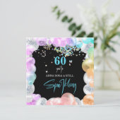 *~* PERSONALISEREN GENERIEK elke leeftijd Ballonne Kaart (Staand voorkant)