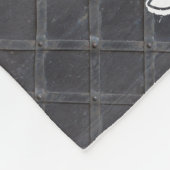 Personaliseren - IJzer Metal diamantpatroon Fleece Deken (Hoek)
