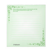 Personaliseren: Irish Blessing (#1) Celtic Braids Notitieblok (Voorkant)