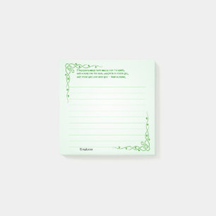 Personaliseren: Irish Blessing (#3) Celtic Braids Post-it® Notes