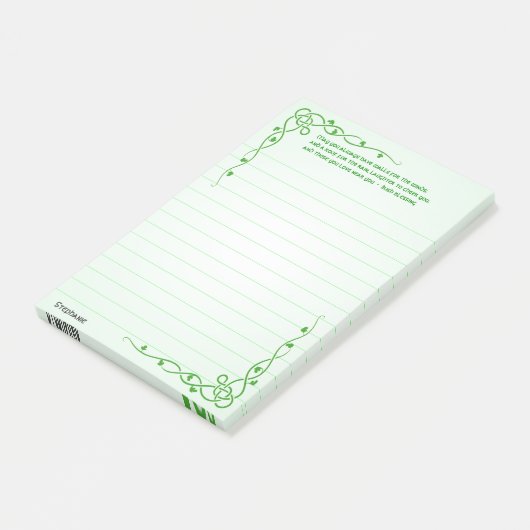 Personaliseren: Irish Blessing (#3) Celtic Braids Post-it® Notes (Schuin)