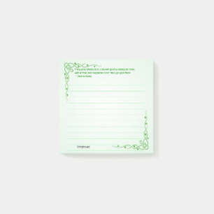 Personaliseren: Irish Blessing (#4) Celtic Braids Post-it® Notes