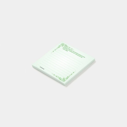 Personaliseren: Irish Blessing (#4) Celtic Braids Post-it® Notes (Schuin)