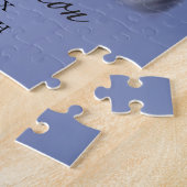 Personaliseren, jongen, eerste communiqué blauw legpuzzel (Zijkant)