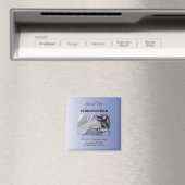 Personaliseren, jongen, eerste communiqué blauw magneet (Insitu (Vaatwasser))