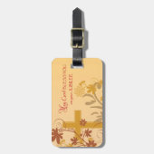 Personaliseren, Jubilee Jubileum Nun Cross, Swirls Bagagelabel (Voorkant verticaal)