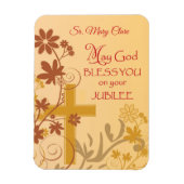 Personaliseren, Jubilee Jubileum Nun Cross, Swirls Magneet (Verticaal)