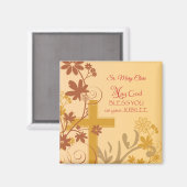 Personaliseren, Jubilee Jubileum Nun Cross, Swirls Magneet (Voorkant / Achterkant)