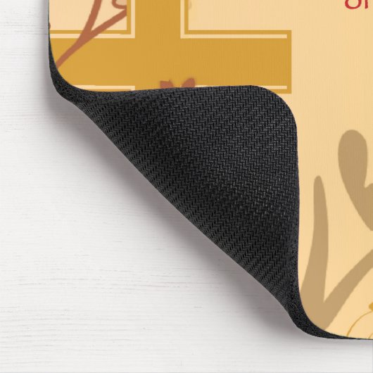 Personaliseren, Jubilee Jubileum Nun Cross, Swirls Muismat (Hoek)