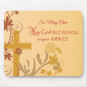 Personaliseren, Jubilee Jubileum Nun Cross, Swirls Muismat