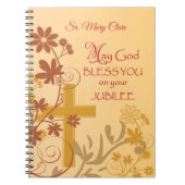 Personaliseren, Jubilee Jubileum Nun Cross, Swirls Notitieboek (Voorkant)