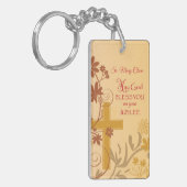 Personaliseren, Jubilee Jubileum Nun Cross, Swirls Sleutelhanger (Voorkant Links)