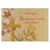 Personaliseren, Jubilee Jubileum Nun Cross, Swirls Snijplank (Voorkant)