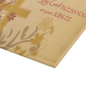 Personaliseren, Jubilee Jubileum Nun Cross, Swirls Snijplank (Hoek)