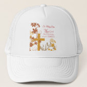 Personaliseren, Jubilee Jubileum Nun Cross, Swirls Trucker Pet (Voorkant)