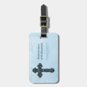 Personaliseren, Jubileum bestellen Priest, kruis Bagagelabel (Voorkant verticaal)