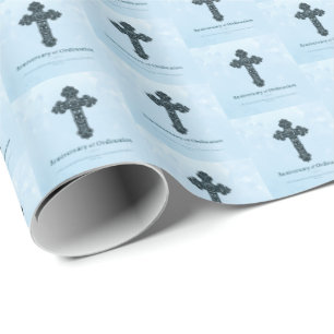 Personaliseren, Jubileum bestellen Priest, kruis Cadeaupapier