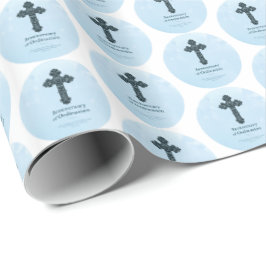 Personaliseren, Jubileum bestellen Priest, kruis Cadeaupapier