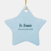 Personaliseren, Jubileum bestellen Priest, kruis Keramisch Ornament (Achterkant)