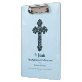 Personaliseren, Jubileum bestellen Priest, kruis Klembord (Links)