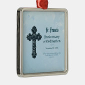 Personaliseren, Jubileum bestellen Priest, kruis Metalen Ornament (Rechts)