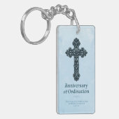 Personaliseren, Jubileum bestellen Priest, kruis Sleutelhanger (Voorkant Links)