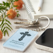 Personaliseren, Jubileum bestellen Priest, kruis Sleutelhanger (Voorkant Rechts)