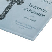 Personaliseren, Jubileum bestellen Priest, kruis Snijplank (Hoek)